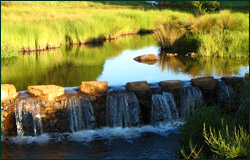waterfall at 3 falls farm
